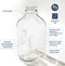 64 oz 2 Pack kitchentoolz Glass Milk Bottles with Pour Spouts and Tamper-Proof Caps Half Gallon Containers Made in USA