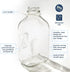 64 oz 2 Pack kitchentoolz Glass Milk Bottles with Pour Spouts and Tamper-Proof Caps Half Gallon Containers Made in USA