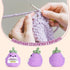 LOCOODAY Emotional Support Purple Eggplant,Positive Crochet Eggplant Inspirational,Positive Birthday Gifts for Women