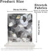 Grey Style Dining Chair Slipcovers Chair Back Covers Dining Stool Slipcovers Washable Back Chairs Protectors Covers