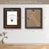Golden State Art 8x10 Document Frame for 6x8 Diploma/Certificate/Picture, Black Gold & Burgundy, Real Glass