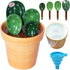 Cactus Measuring Spoons Set in Pot, Unique Measuring Cups and Spoons for Coffee, Salt, Sugar, Cute Baking Gifts
