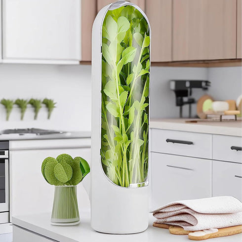 HVECT 2-3 (3PCS) Herb Saver for Refrigerator, Herb Saver Pod Cilantro Containers for Refrigerator, Fresh Herb Keeper