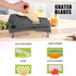 Vegetable Chopper, Cheese Slicer, Food Chopper, 10 in 1 Veggie Chopper with Container, Gray