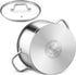 LIANYU 6 QT Stainless Steel Stock Pot, Tri-ply Base Cooking Pot with Glass Lid, Heavy Duty Non-toxic Cookware