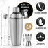 Set 4 Set, Set Set Premium Mixology Cocktail Shaker | Piece Bar Tool Silver Bar Cocktail Shaker for Drink Mixing