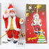 SZTLKHH 2PCS Electric Santa Climbing Rope Decoration - Funny Musical Christmas Tree Ornament, Hanging Doll Toy