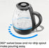 Chefman 1L Electric Tea Kettle with LED Lights, Automatic Shut Off, Removable Lid, Boil-Dry Protection, Electric