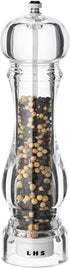 LHS Pepper Mill Grinder, Salt Grinder with Adjustable Coarseness, Clear