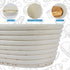 BACCZZY 3Pcs 10 inch Banneton Bread Proofing Basket, Oval Banneton Basket,Sourdough Proofing Basket,Bread Bowl Handmade
