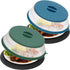 WENWELL 4 in 1 Vented Collapsible Microwave Splatter Cover & Mat, Kitchen Dish Bowl Plate Lid, BPA-Free