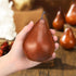 Wavwavw 12 Pcs Artificial Fruit Fake Brown Pear Bulk Lifelike Simulation Pears Decorative Fake Fruit Decor Artificial