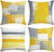 Set of 4 Throw Pillow Covers, 18x18, Plush Decorative Cases with Abstract Painting Pattern for Home Sofa Couch