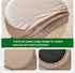 Set 4, 16-18 Inch FUANGUI Bar Stool Covers Round of Waterproof PU Bar Stool Seat Covers with Elastic Bands,Bar Stool