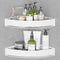 Wisfame Aluminium Shower Corner Shelves - Rustproof Shower Caddy No Drilling Installation Shampoo