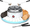 Electric Smores Maker Indoor Kit, Marshmallow Roaster with 4 Compartment Trays & Forks for Holidays and Parties