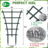 SYWHXY 12 Pack Stackable Mini Climbing Plant Trellis for Indoor Potted Plants, Flower Pots Support, Peas, Hoya, Pothos