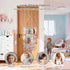 30 Decor(20x15inch,Beige) Headband Holder Hair Bow Organizer for Girls, Bow Holder Display w/ Hooks, Wall Hanging Claw