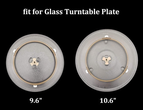 Microwave Glass Turntable Plate Roller Support, 2 Pack, Wheels Height: 0.55" / 14mm, Outer Diameter 7"