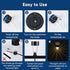 6 Pack Swimming Solar Pool Lights for Framed Above Ground Pools - Super Bright Warm White Pool Lights for Above Ground