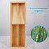 Bamboo Silverware Drawer Organizer Kitchen Utensil Tray Holder for Flatware, Cutlery, Spoon, Forks, Knives