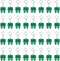 40 Pack Frog Keychains for Back to the 80s Party, Frog Themed Decorations, Birthday Party Bag Fillers