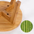 GOBAM Bamboo Step Stool - 7.3 inches Sturdy Foot Stool for Adults and Kids, Portable Wooden Stool for Kitchen and