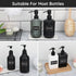 Segbeauty 36PCS Black Waterproof Labels, Self-Adhesive Bathroom Organizing Stickers for Shampoo and Body Soap