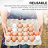 30 (Pack 15) MT Products Pulp Fiber Egg Flat Cartons Holds Eggs - Egg Crate for Chicken Farm of - Made in the USA