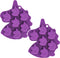 Fewo 2Pcs Mini Unicorn Head Ice Cube Tray, Silicone Molds Set for Chocolate, Candy, Cake, Cupcake Baking
