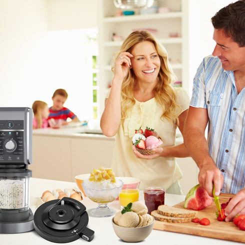 NC500 NC501 Outer Bowl Lid for Ninja Creami Deluxe Series Ice Cream Maker, Milkshakes Sorbet Yogurt Creamy Icecream