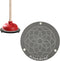 KHASIM Plunger Mat, Strong Water Absorption Drying Mat for Toilet Plunger, Drip Tray for Bathroom (Gray)