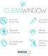 Clean Window Twill Stripe Anti-Dust Sheer Curtain Panel - 52" x 63", Allergy/Pet Friendly, White/Linen