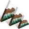 Maitys 3 Pcs 3 Size Mountain Shelf Decor Mountain Wooden Sign Farmhouse Wood