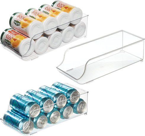 iDesign Soda Can Dispenser for Refrigerator or Pantry - Set of 3