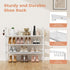 3 Closet, 5 LANTEFUL Tier Shoe Rack for Shoe Organizer with Hooks, Long Shoe Shelf Storage for Shoe and Boot Stackable