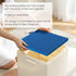SHIMOYAMA Folding Storage Box for Duplo Blocks, 26 Qt. Foldable Toy Container, Blue with Building Lid