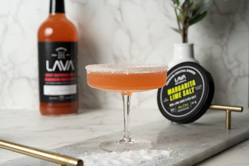 Rimmer, Rimmer 6oz LAVA Premium Margarita Lime Sea Salt Cocktail All Natural Margarita Sea Salt Rocks, Real Lime, Tart