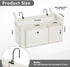 2pcs) Edudif Bedside Caddy Bedside Organizer with Fixed Straps & Water Bottle Holder, Bunk Bed Caddy ideal for Home