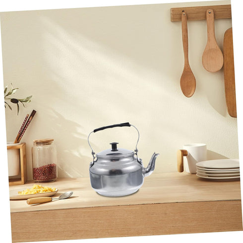 Metal Teapot Hot Tea Maker, Outdoor Stove Safe Kettle, Wear-Resistant Camping Kettle, Induction Heater
