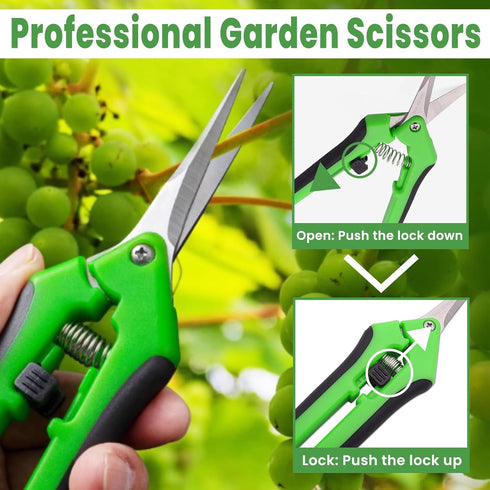 4 24" Layer Herb Drying Rack Hanging with Garden Pruning Shears, Large Zipper, Hook & Notepad, Foldable Drying Rack