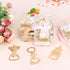 wxfdac 24 Pcs Baby Bottle Opener, Popping Bear Footprint Keychain Bottle Openers with White Gift Box, Baby Shower Party