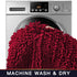 Walensee Bathroom Rug Non Slip Bath Mat Red (32x20 Inch) Water Absorbent Super Soft Shaggy Chenille Machine Washable