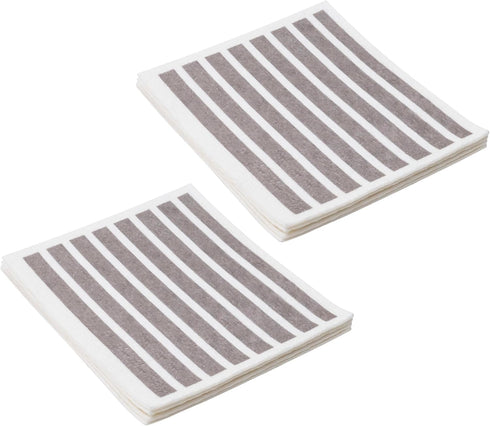 8 Count Martha Stewart Swedish Kitchen Absorbent Sponge Dish Cloths, Stripes