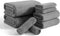 8 Piece Bath Towel Set Grey |2 Oversized Large Bath Sheet,2 Hand