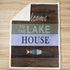 Lake House Throws Blanket - Colorful Stripes Fish Painting Sherpa Blanket for Girls Teens, Throw Size 50x60 Inch