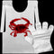 Patelai 50pcs Crab Lobster Bibs and 50 Pairs of Plastic Disposable Gloves