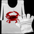 Patelai 50pcs Crab Lobster Bibs and 50 Pairs of Plastic Disposable Gloves