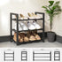 Closet 3 Expandable Shoe Rack Small Shoe Storage Narrow Shoe Racks Metal Show Rack Slim Shoe Shelf for Entryway