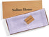 48 Inches 100% 14 48 Inch Summer Solino Home Linen Table Runner - Narrow Stripe Pure Linen Lavender and White Table